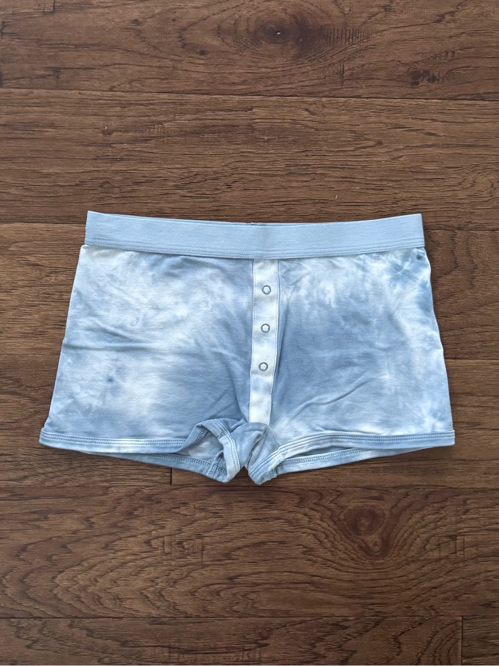 NWOT Richer Poorer Cotton Boxer Briefs Mirage Wash Blue Tie Dye Size M